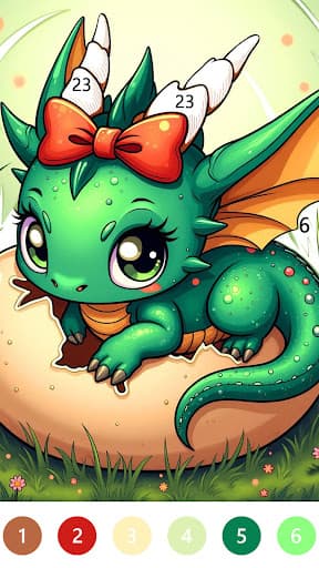 Fairytale Color by number game screenshot 2 - screenshot