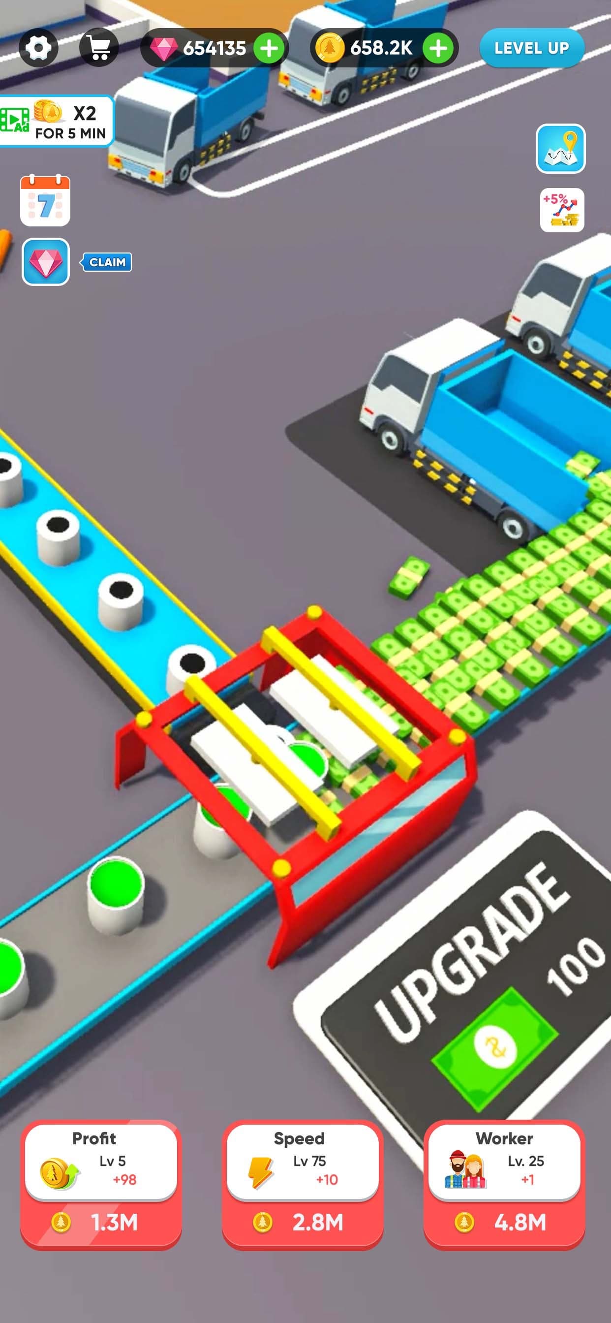 Idle Lumber Mill - Wood Game screenshot 3 - screenshot