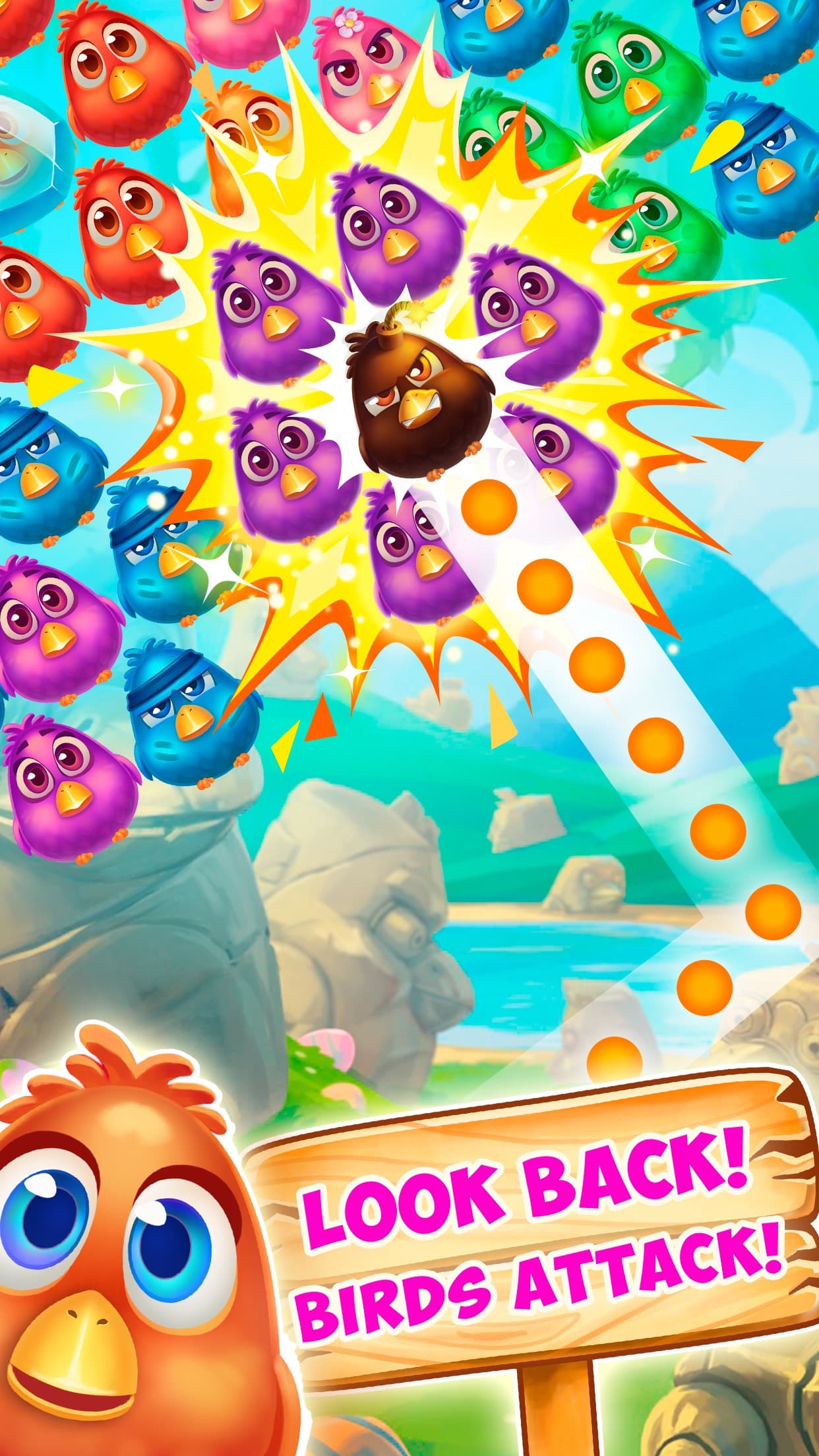 Bubble Birds 4: Match 3 Puzzle Shooter Game screenshot 1 - screenshot