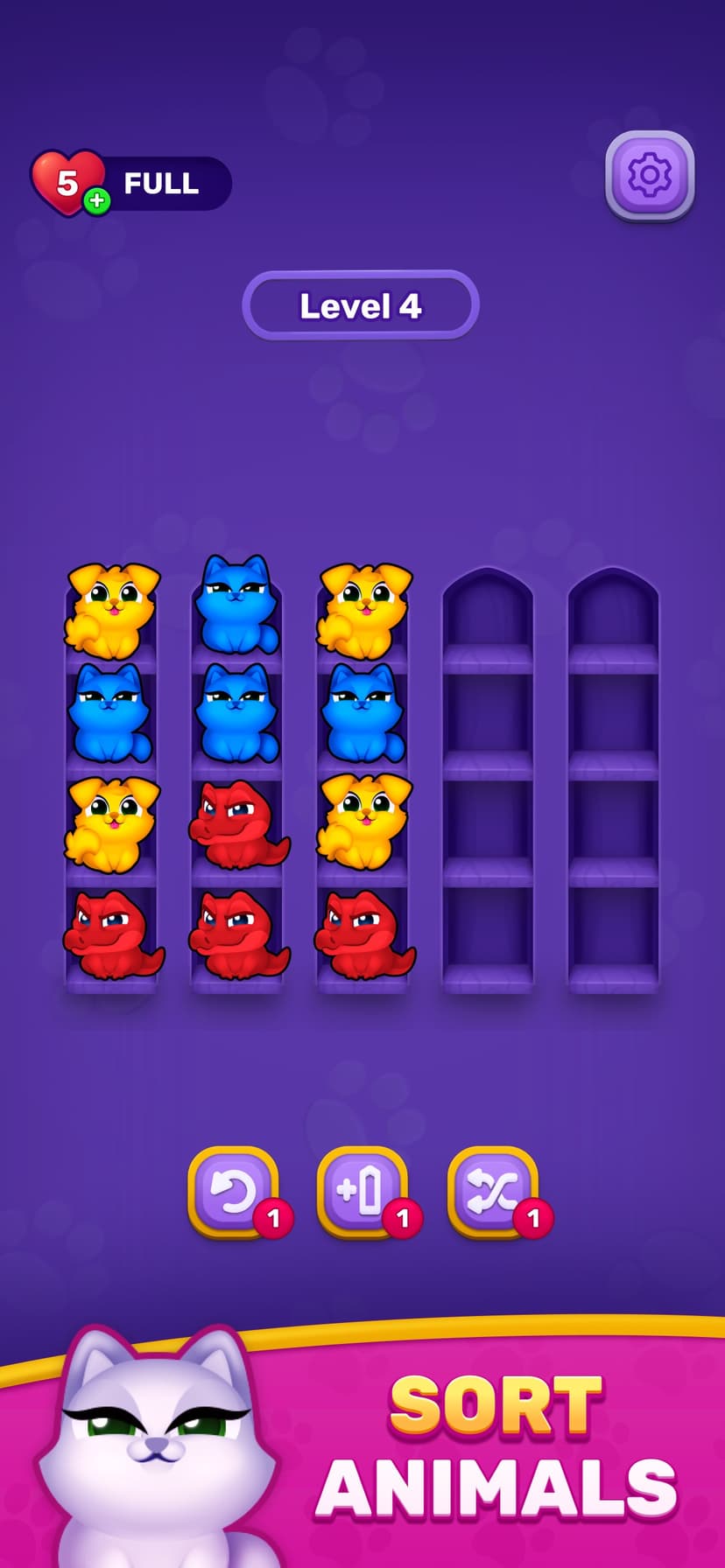 Cozy Sort: Animal Sorting Game screenshot 1 - screenshot