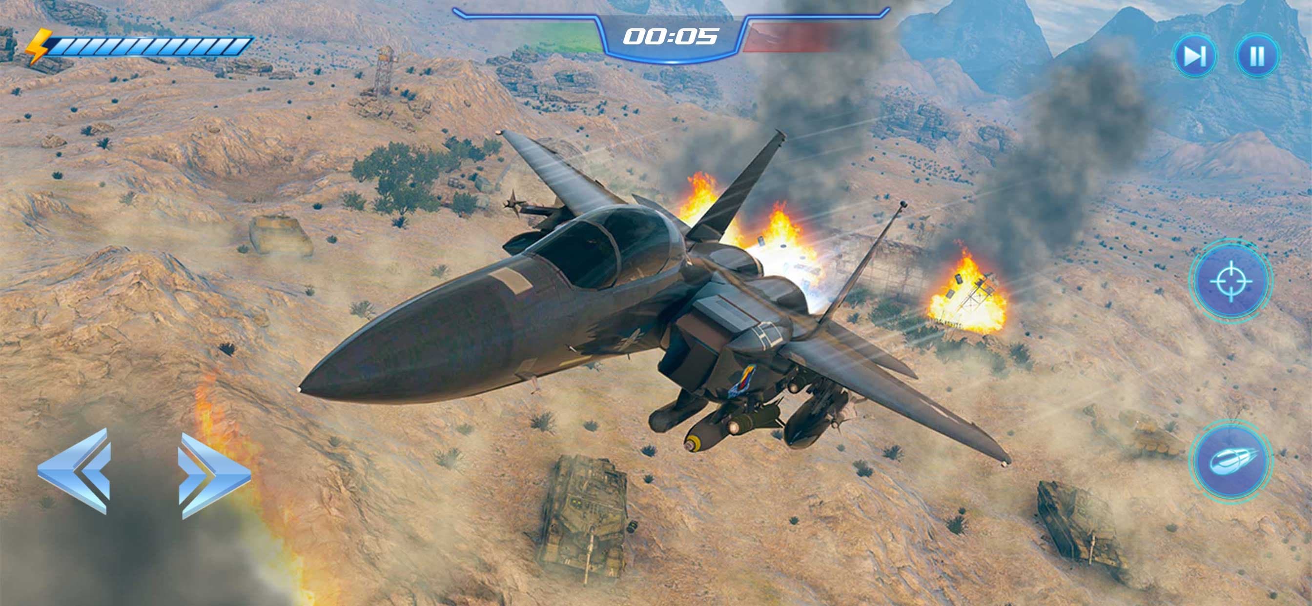 Jet Fighter Air War Simulator screenshot 1 - screenshot