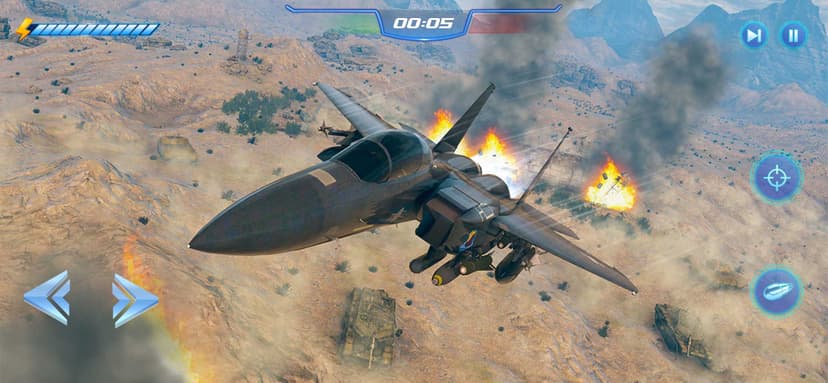 Jet Fighter Air War Simulator screenshot 1 - screenshot