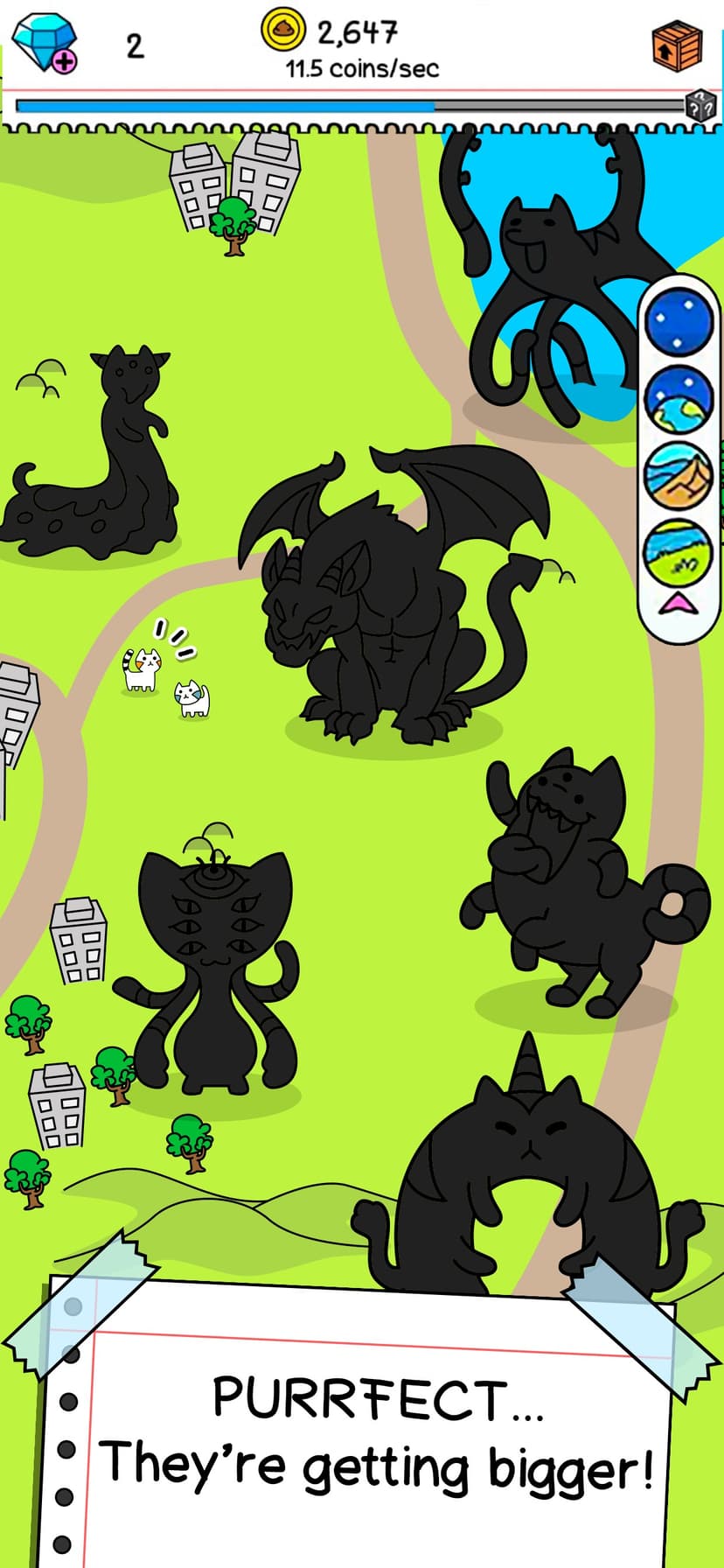 Cat Evolution: Kitty Fusion screenshot 4 - screenshot