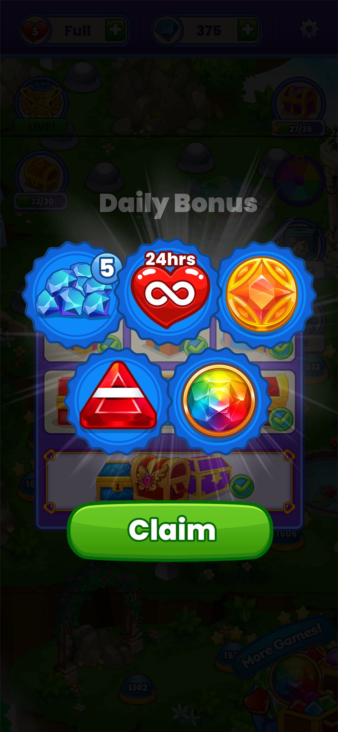 Gem Blast Match 3 Jewel Crush screenshot 3 - screenshot