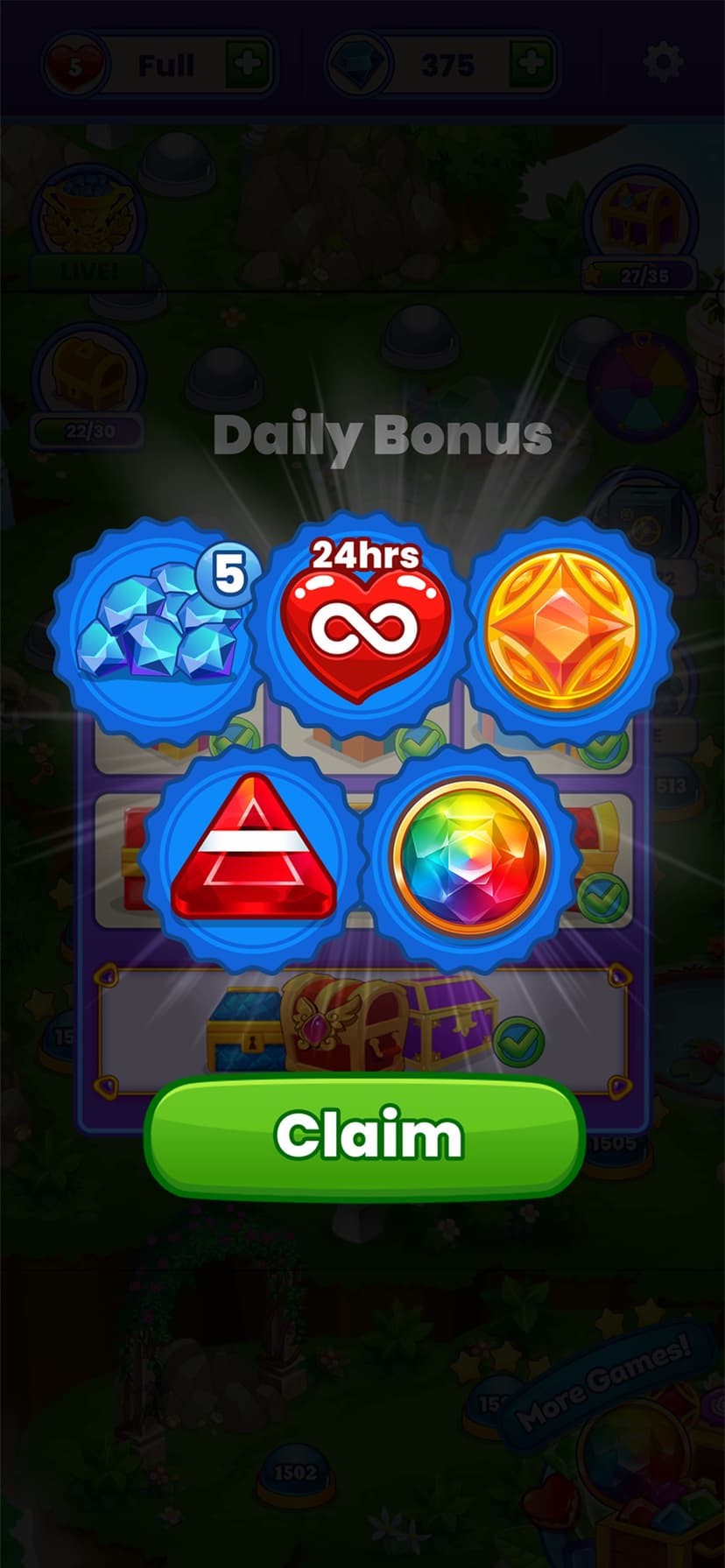 Gem Blast Match 3 Jewel Crush screenshot 3 - screenshot