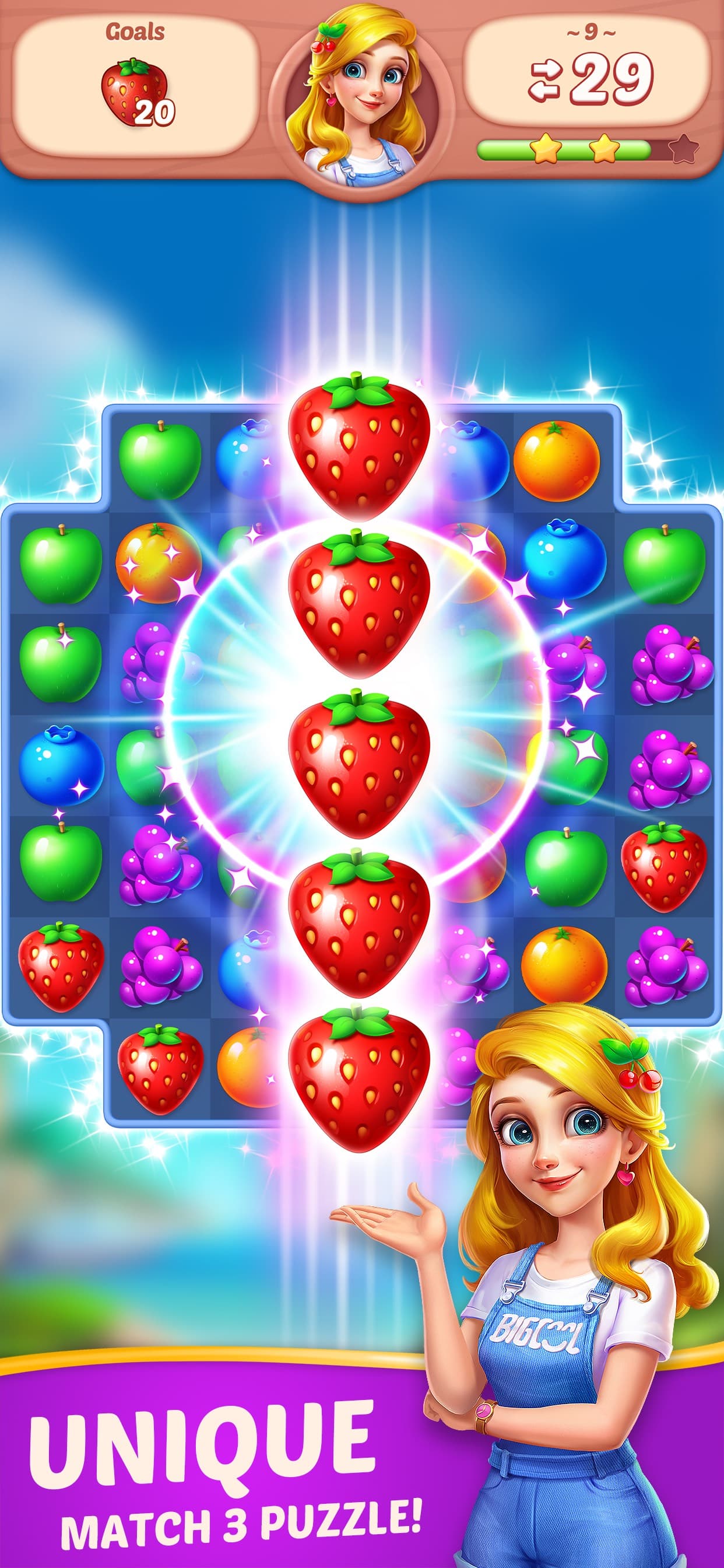 Fruit Diary - Merge & Match 3 screenshot 1 - screenshot