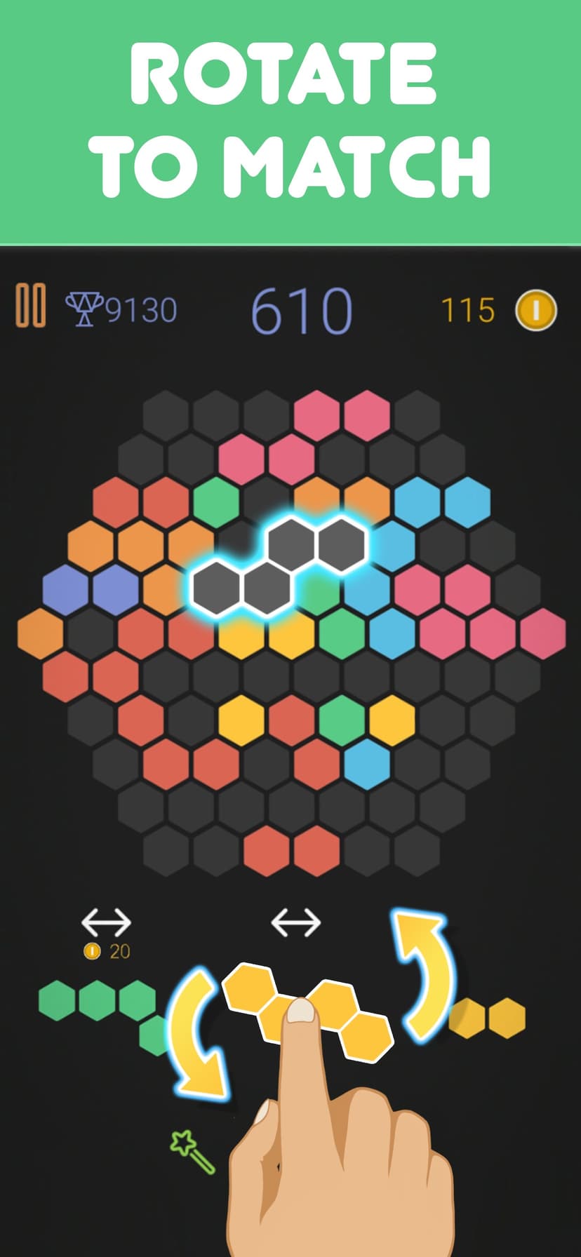 Tringles™ puzzle - royal 1010 screenshot 2 - screenshot