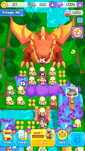 Brave Merge - Battle & Defense screenshot 2 - screenshot