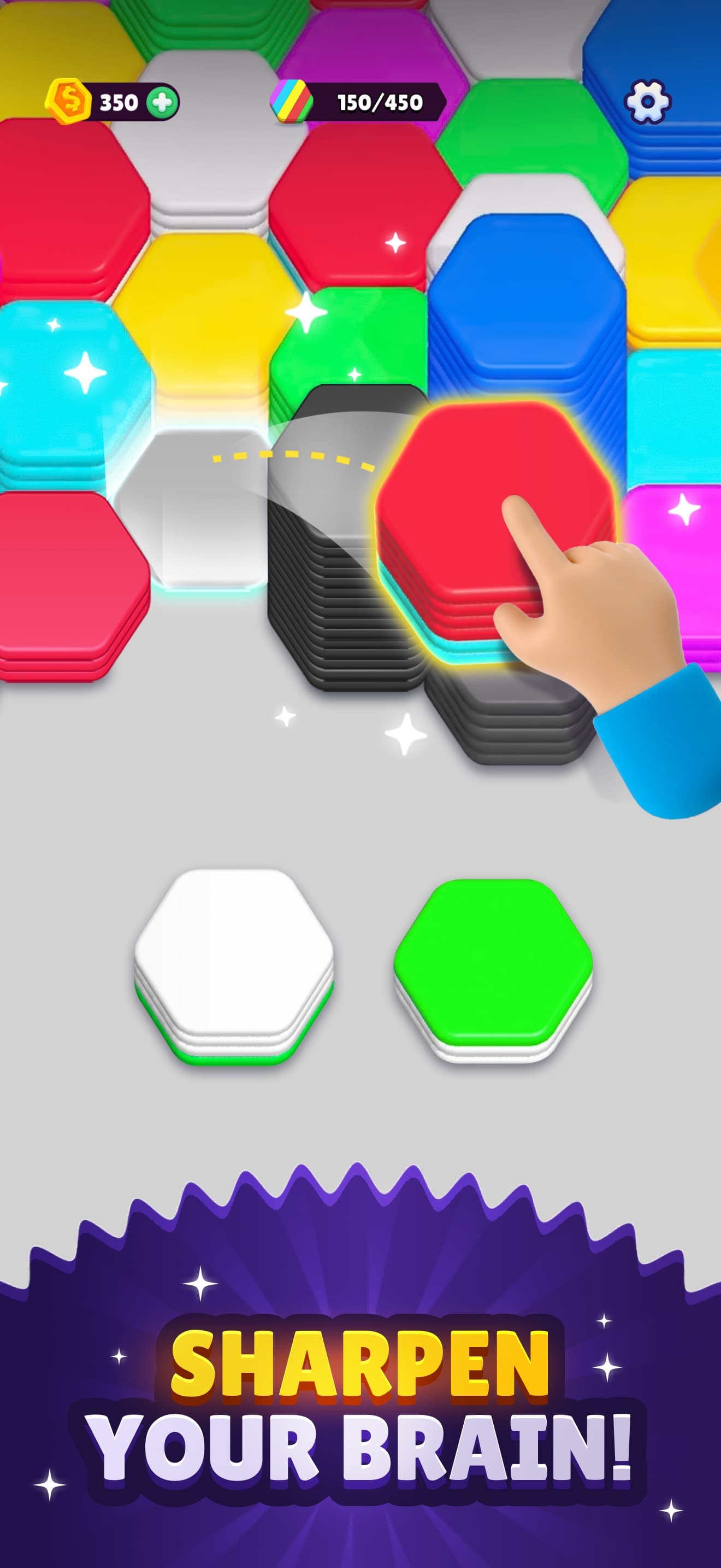 Hexa Sort screenshot 1 - screenshot