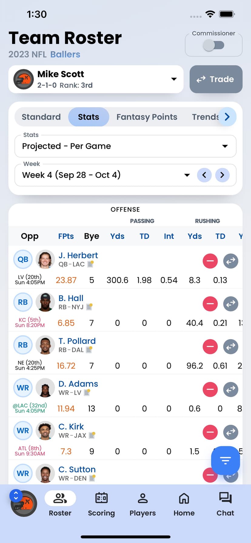 Fantrax Fantasy Sports screenshot 2 - screenshot