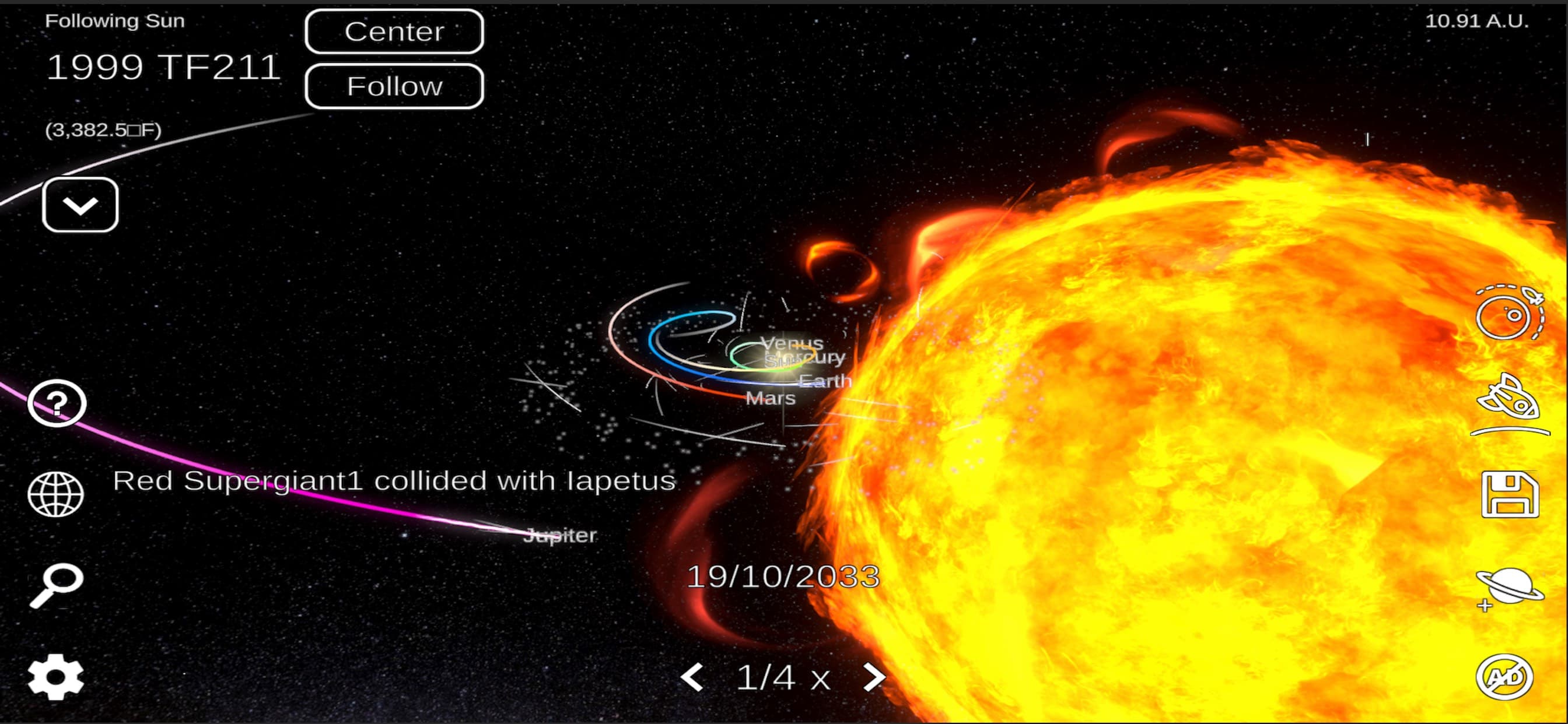 Solar System Sim screenshot 4 - screenshot