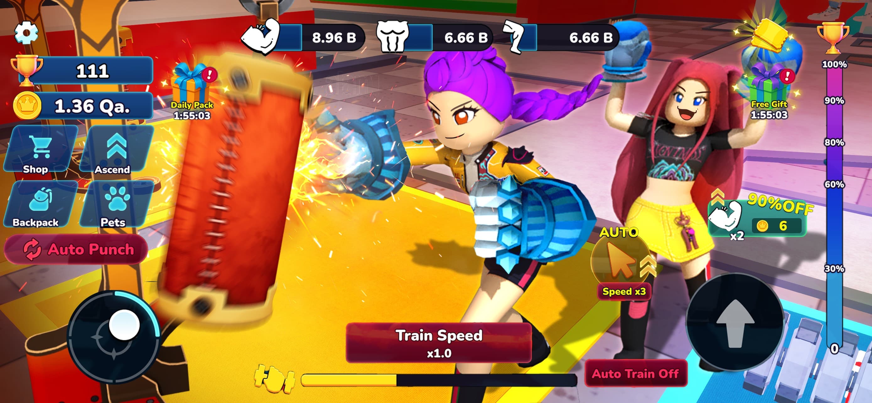 Brainzot Punch Wall Simulator screenshot 1 - screenshot