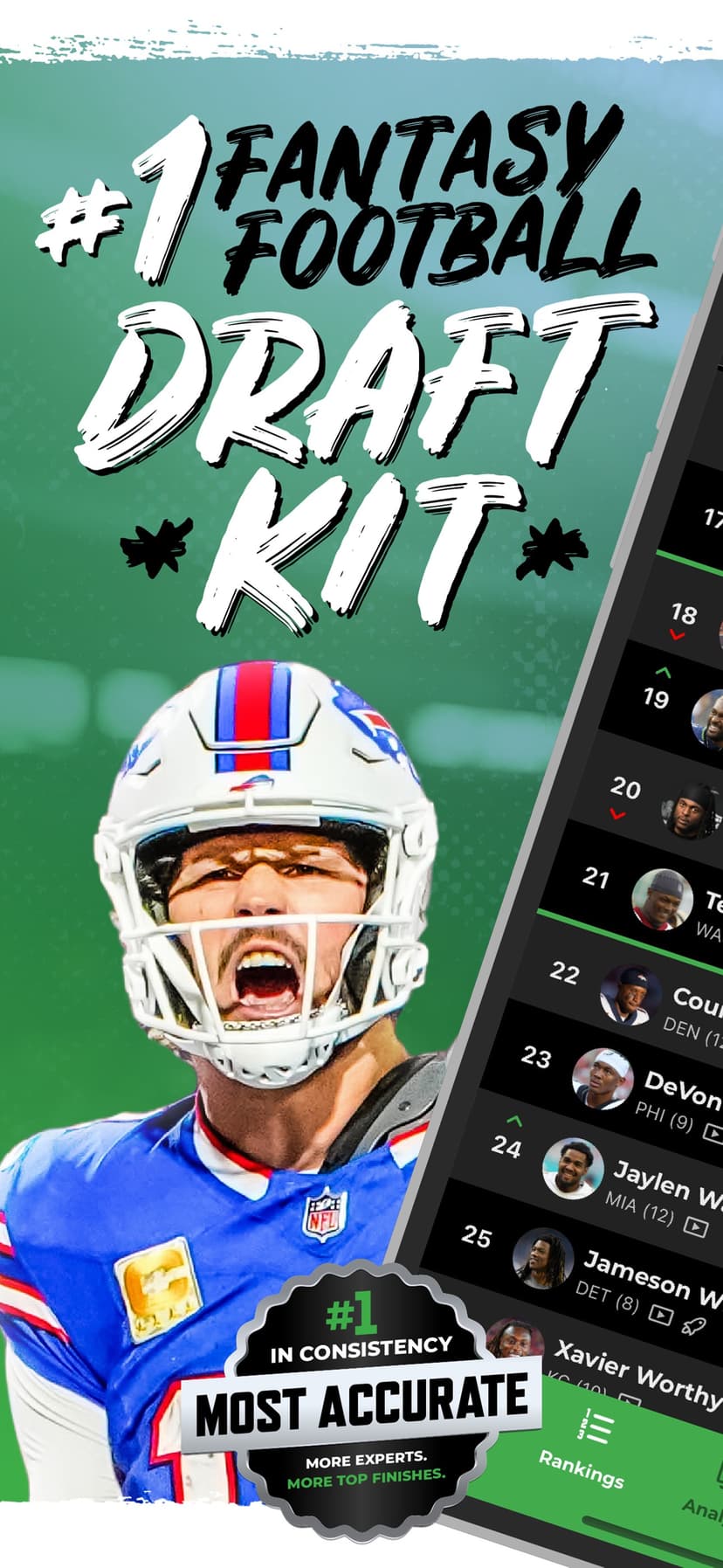 Fantasy Football Draft Kit UDK screenshot 1 - screenshot