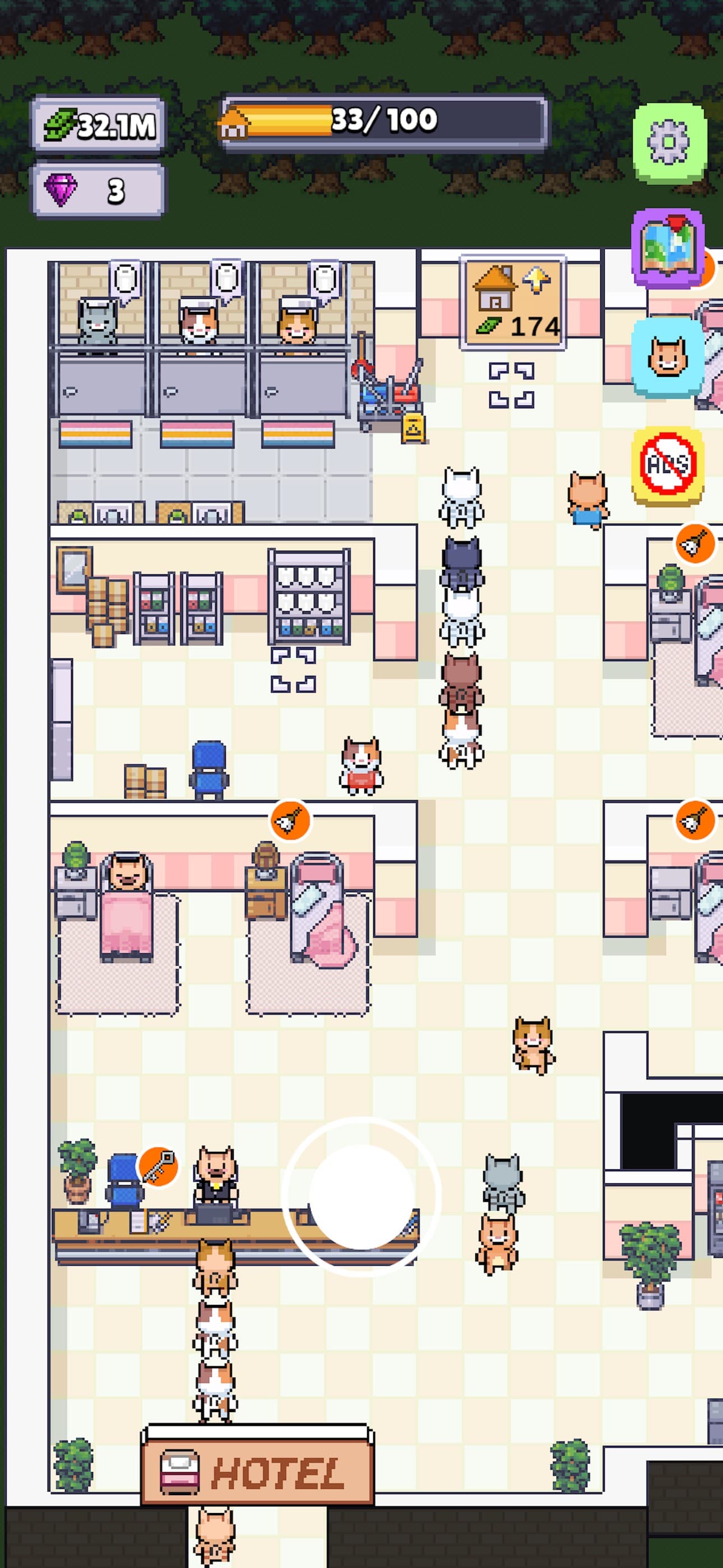 Cat Hotel: The Tycoon screenshot 1 - screenshot