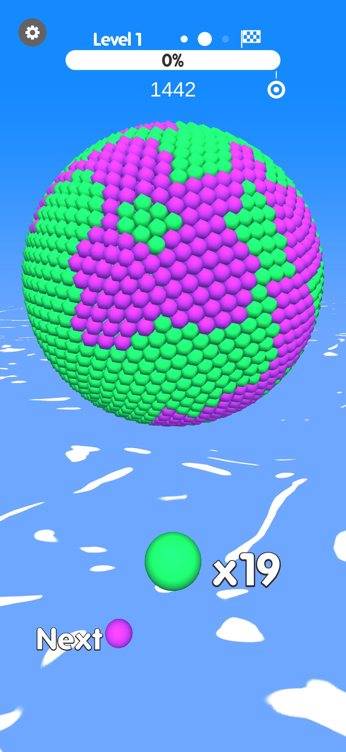 Ball Paint - Color Puzzle 3D screenshot 4 - screenshot