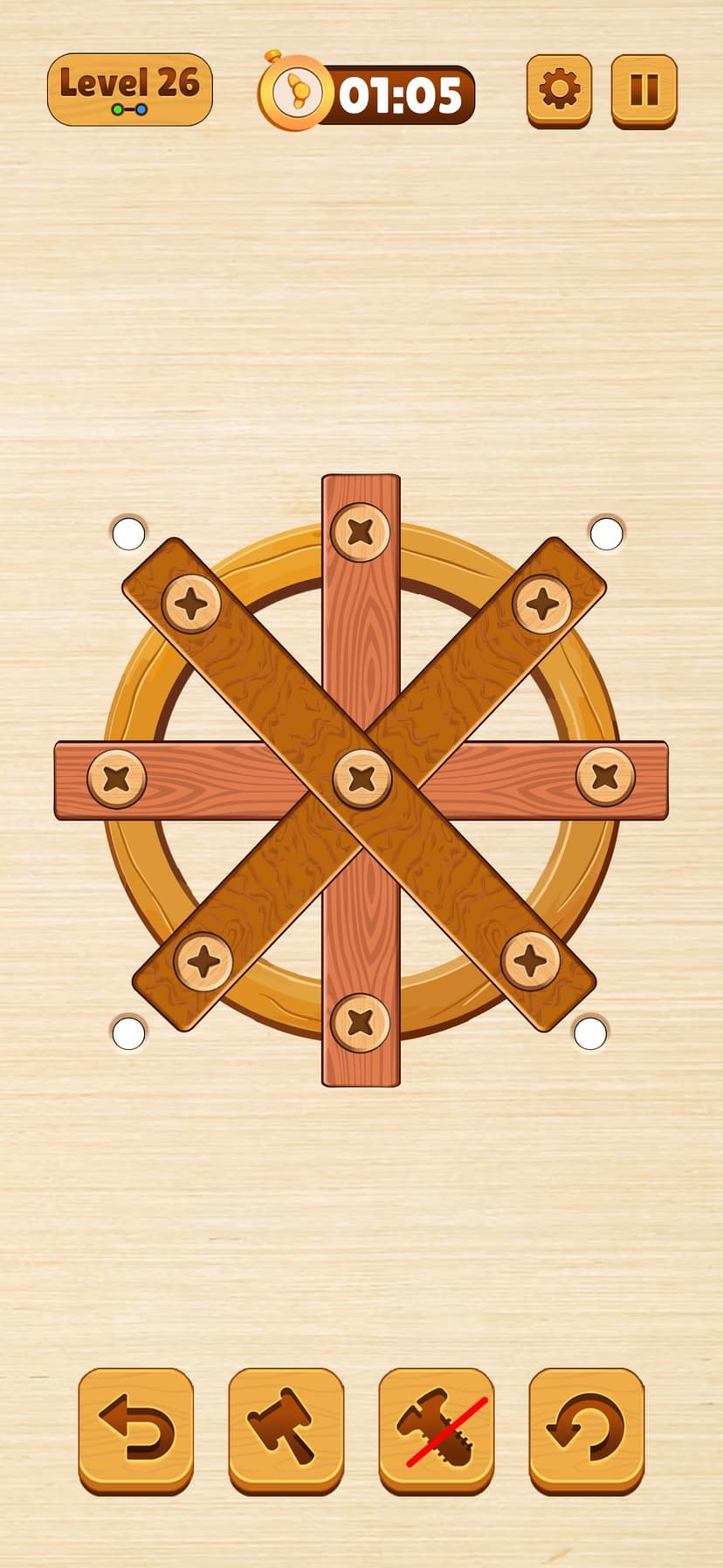 Wood Nuts & Bolt: Screw Puzzle screenshot 1 - screenshot
