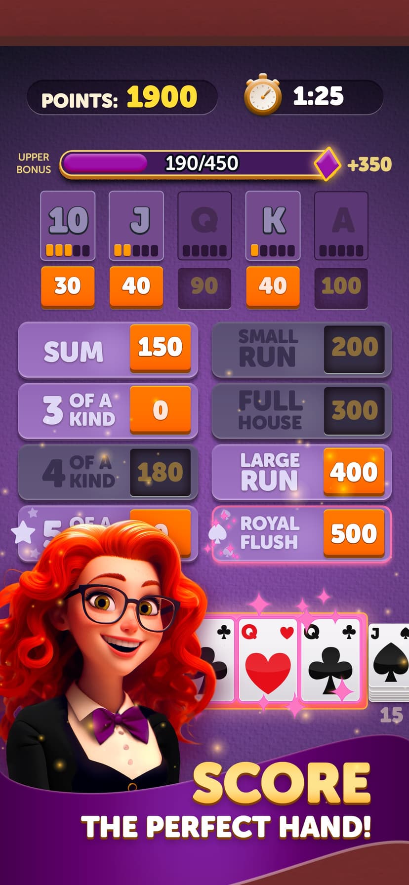 Yatzy Cards screenshot 1 - screenshot