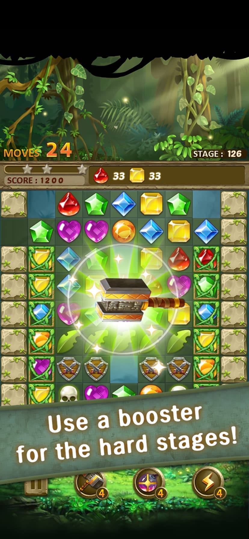 Jewels Jungle : Match 3 Puzzle screenshot 4 - screenshot