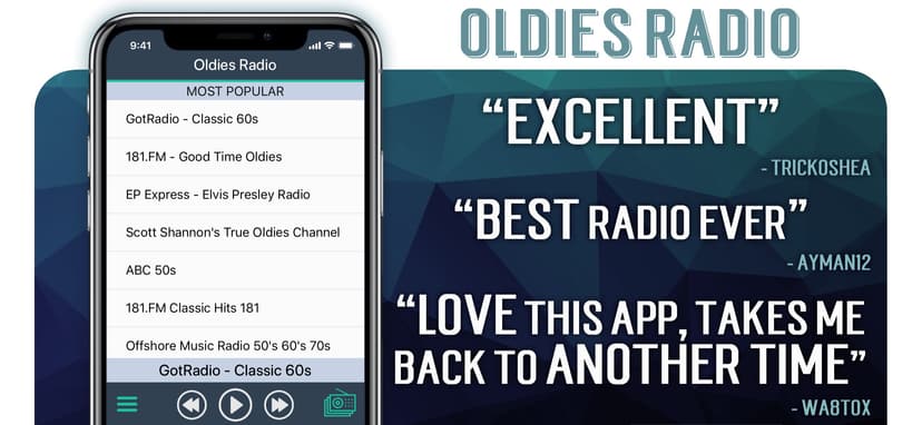 Oldies Radio+ screenshot 2 - screenshot