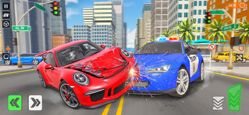 Police Chase Game: Car Crash screenshot 3 - screenshot