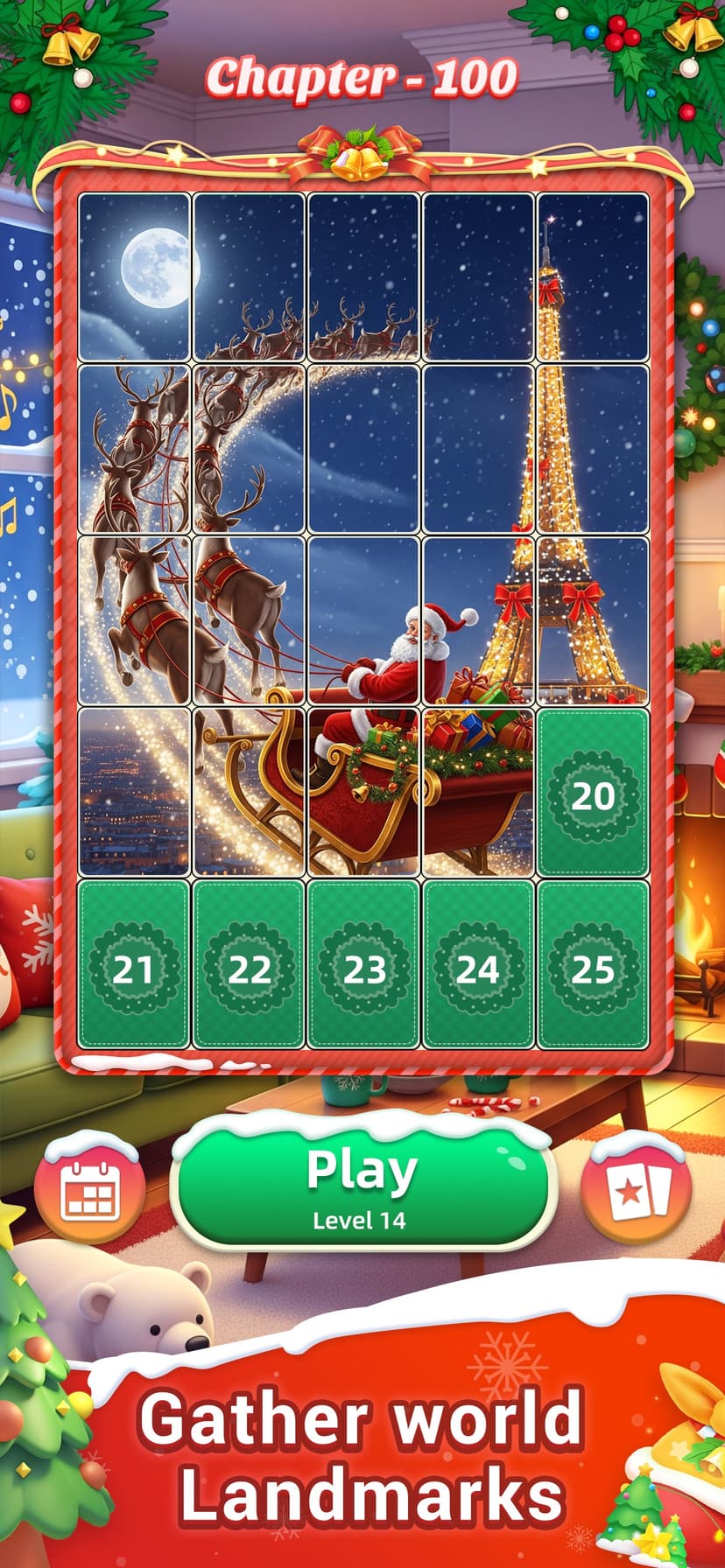Christmas JigSlide Tile Puzzle screenshot 1 - screenshot