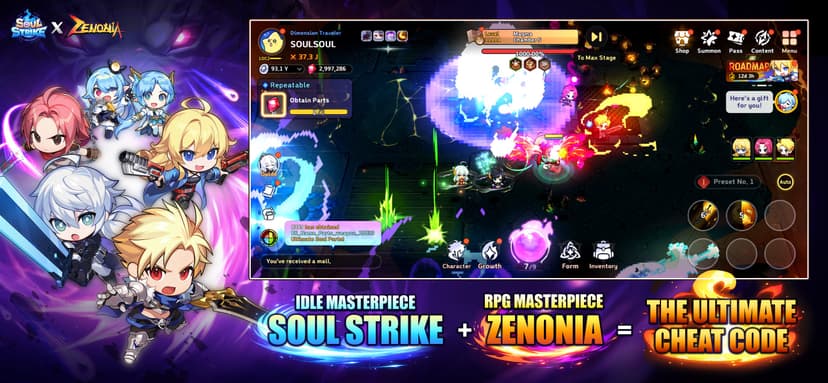 Soul Strike: Zenonia Idle screenshot 1 - screenshot