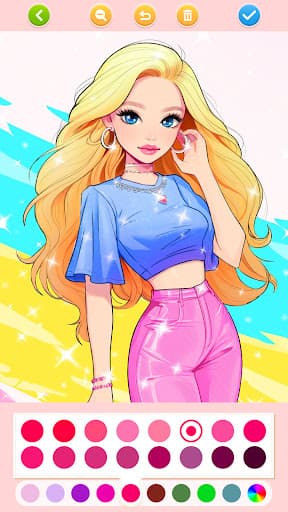 Doll Color: Princess Coloring screenshot 3 - screenshot