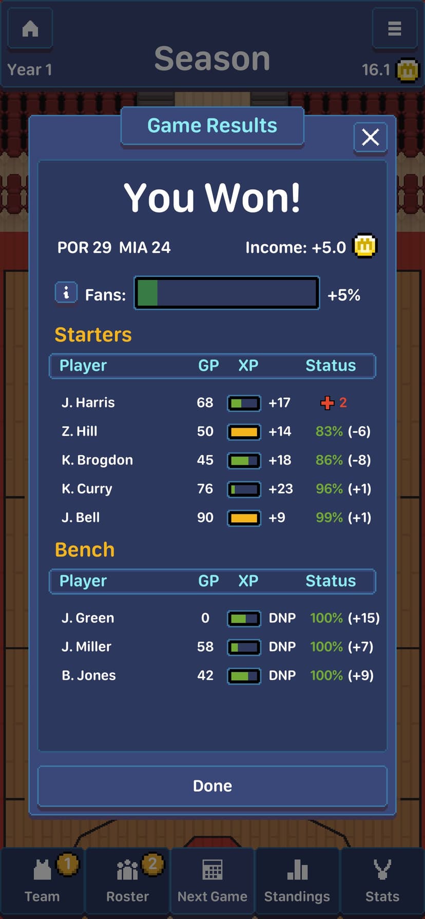 Hoop League Tactics screenshot 8 - screenshot