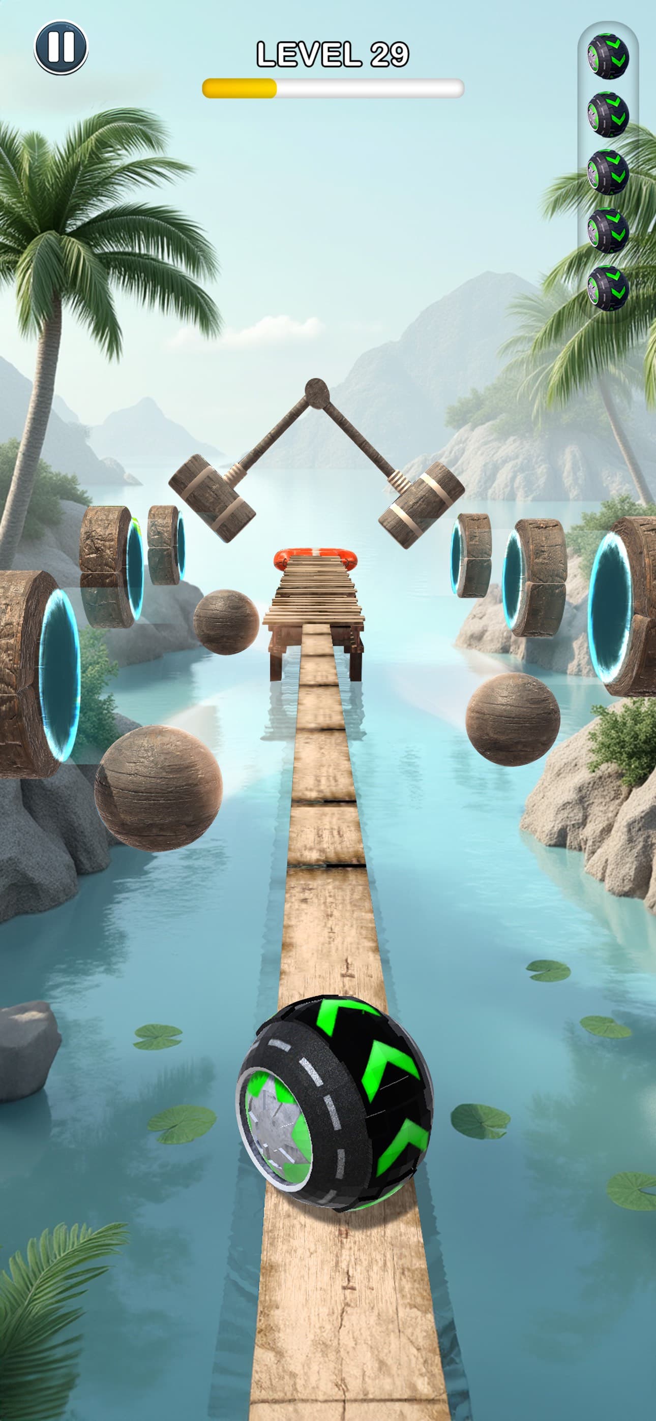 Rolling Ball Sky Escape screenshot 4 - screenshot
