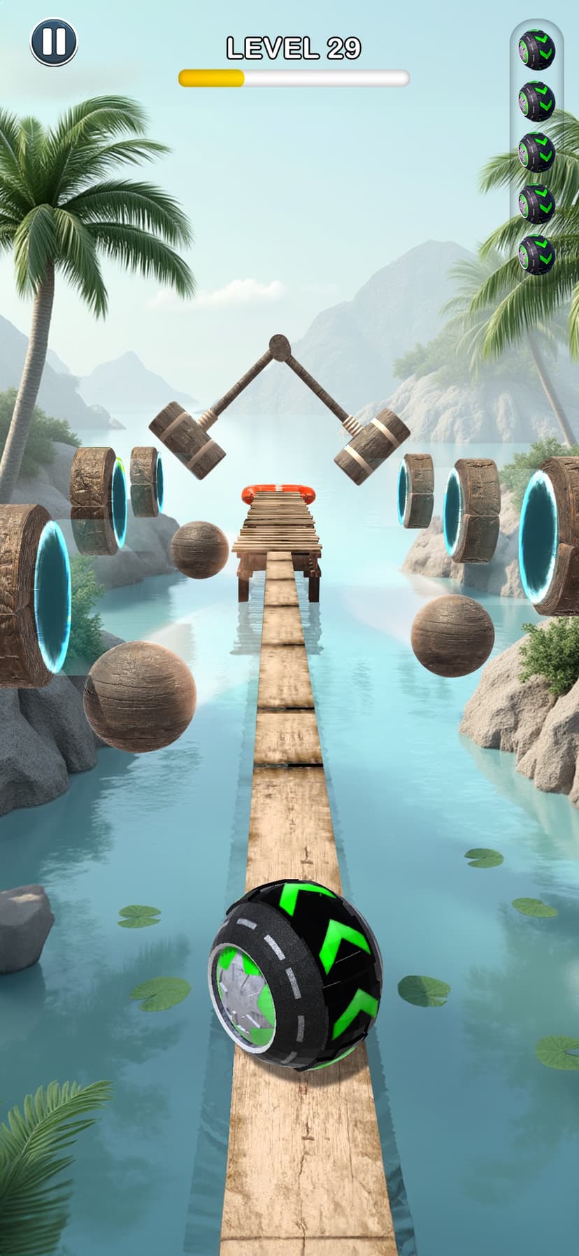 Rolling Ball Sky Escape screenshot 4 - screenshot