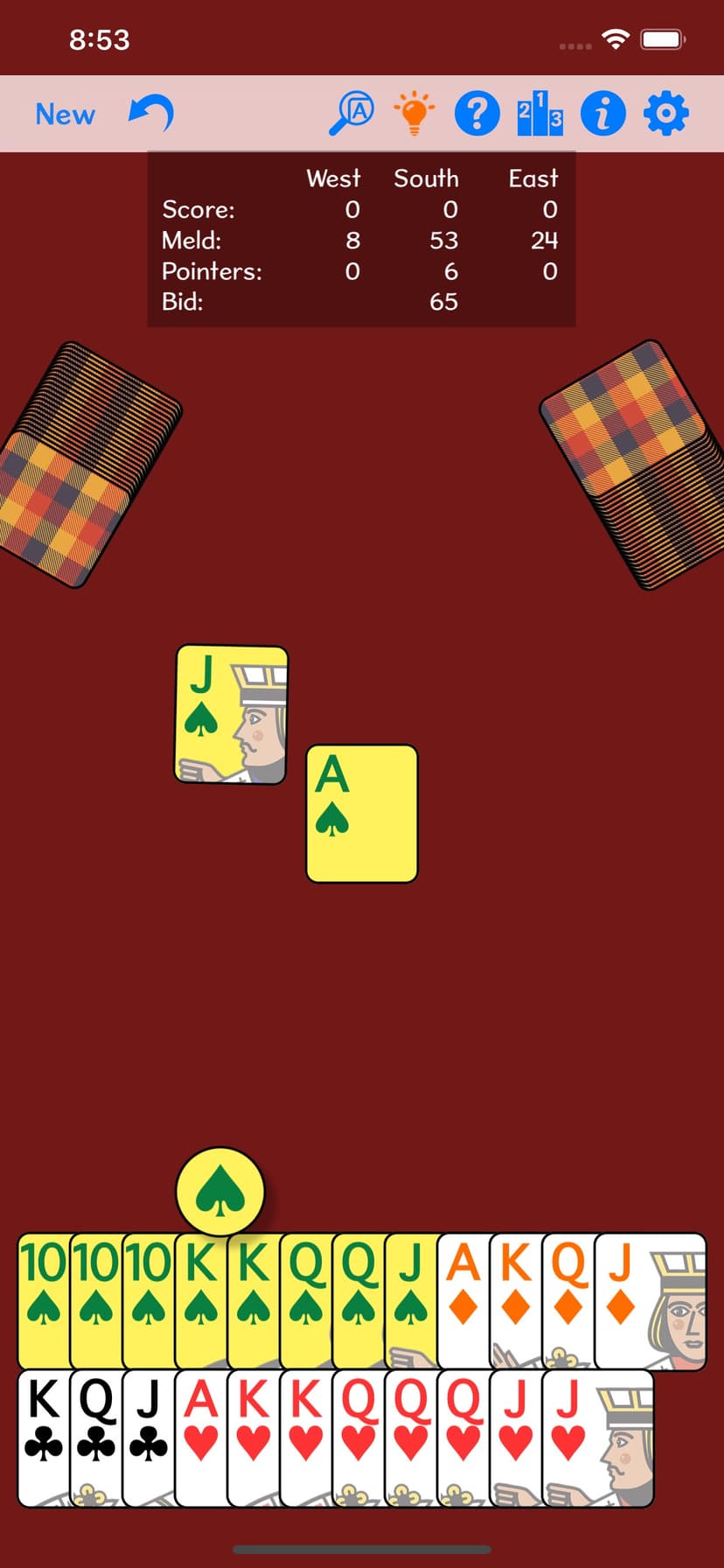 Cutthroat Pinochle screenshot 1 - screenshot