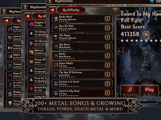 Rhythmetallic: Rock Guitar Tap screenshot 14 - screenshot
