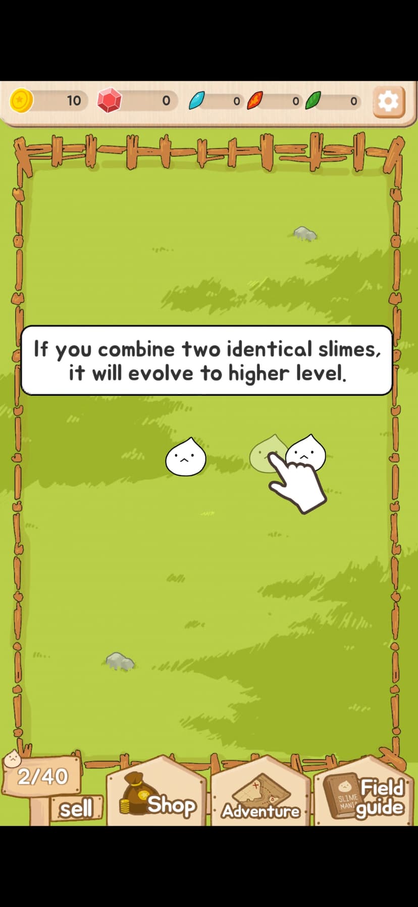 Slime Evolution : Raise Slimes screenshot 1 - screenshot
