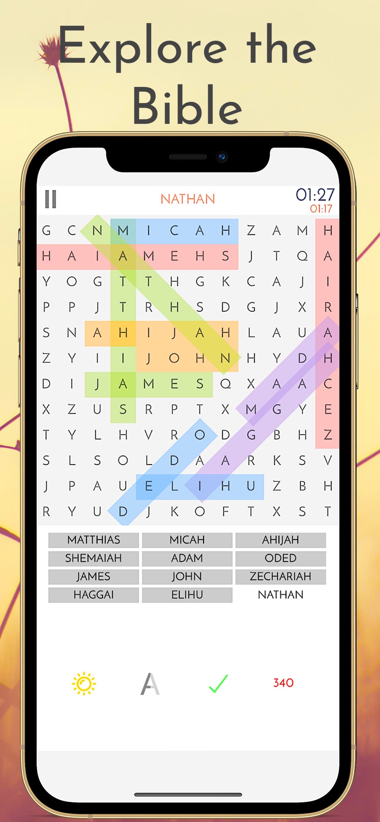 Bible Word Search† screenshot 1 - screenshot