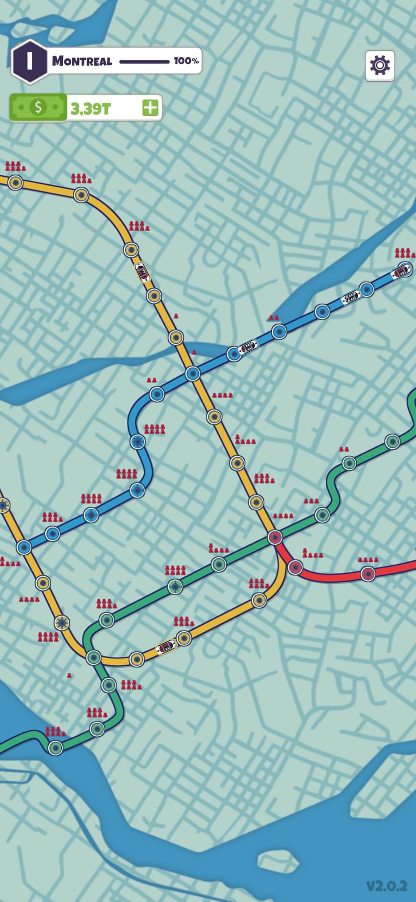 Subway Connect: Idle Metro Map screenshot 1 - screenshot