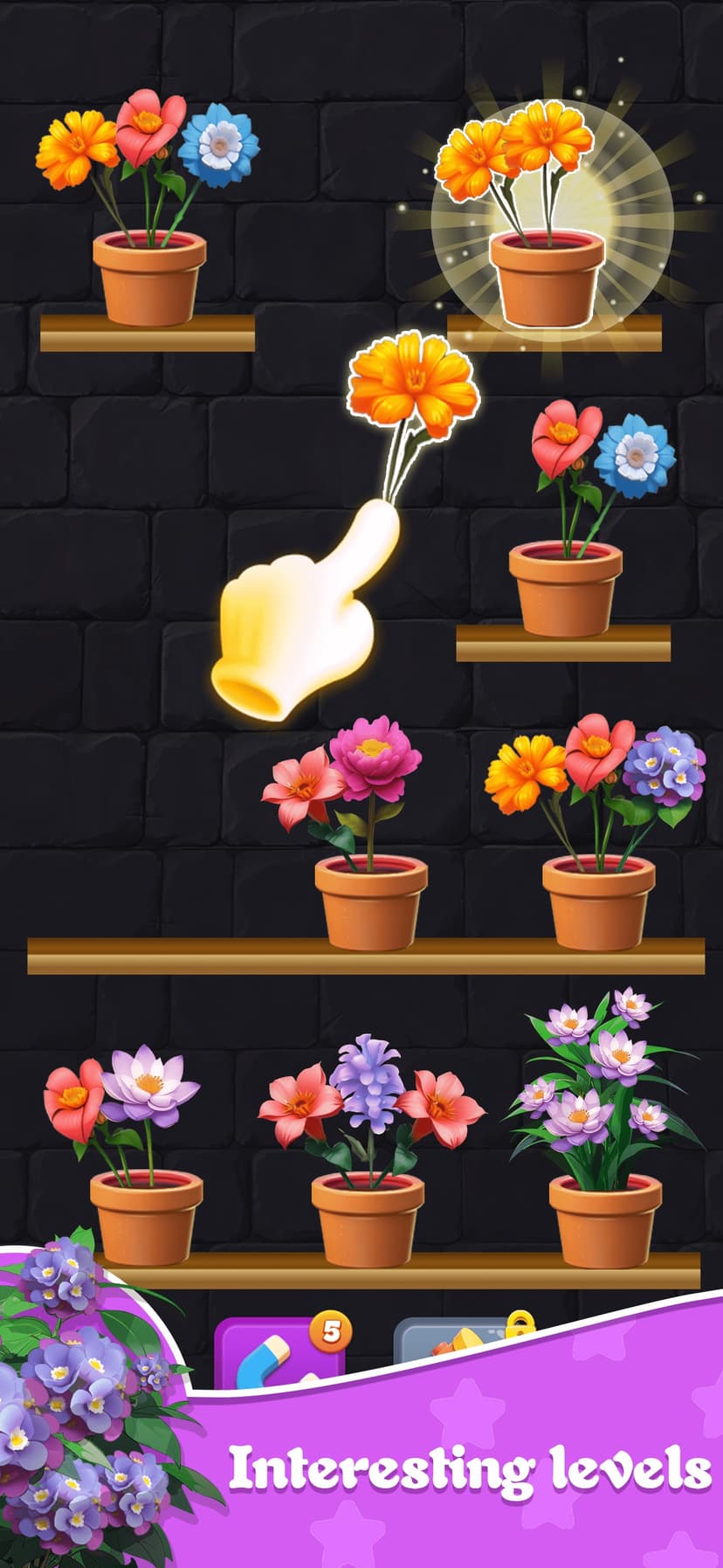 Flower Triple Sort:Blossom 3D screenshot 1 - screenshot