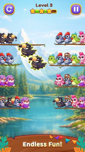 Bird Sort 3: Color Puzzle screenshot 7 - screenshot
