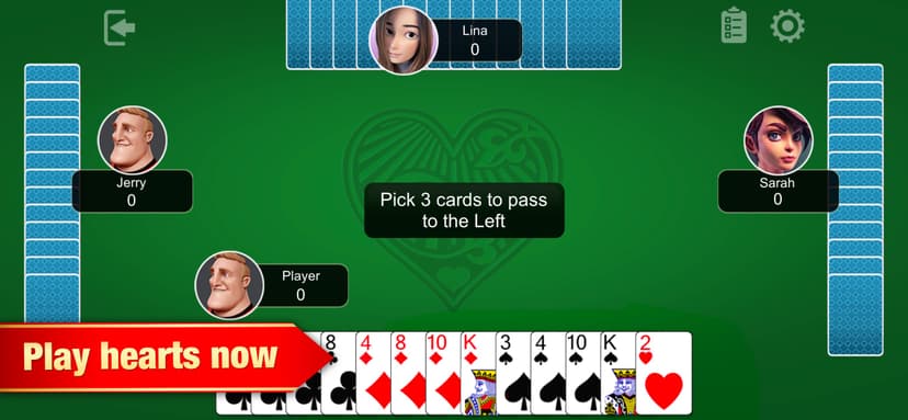 Hearts - Classic Card Games screenshot 1 - screenshot