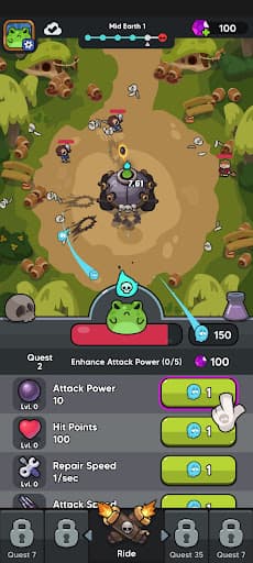 Legend of Frog: Idle RPG screenshot 1 - screenshot