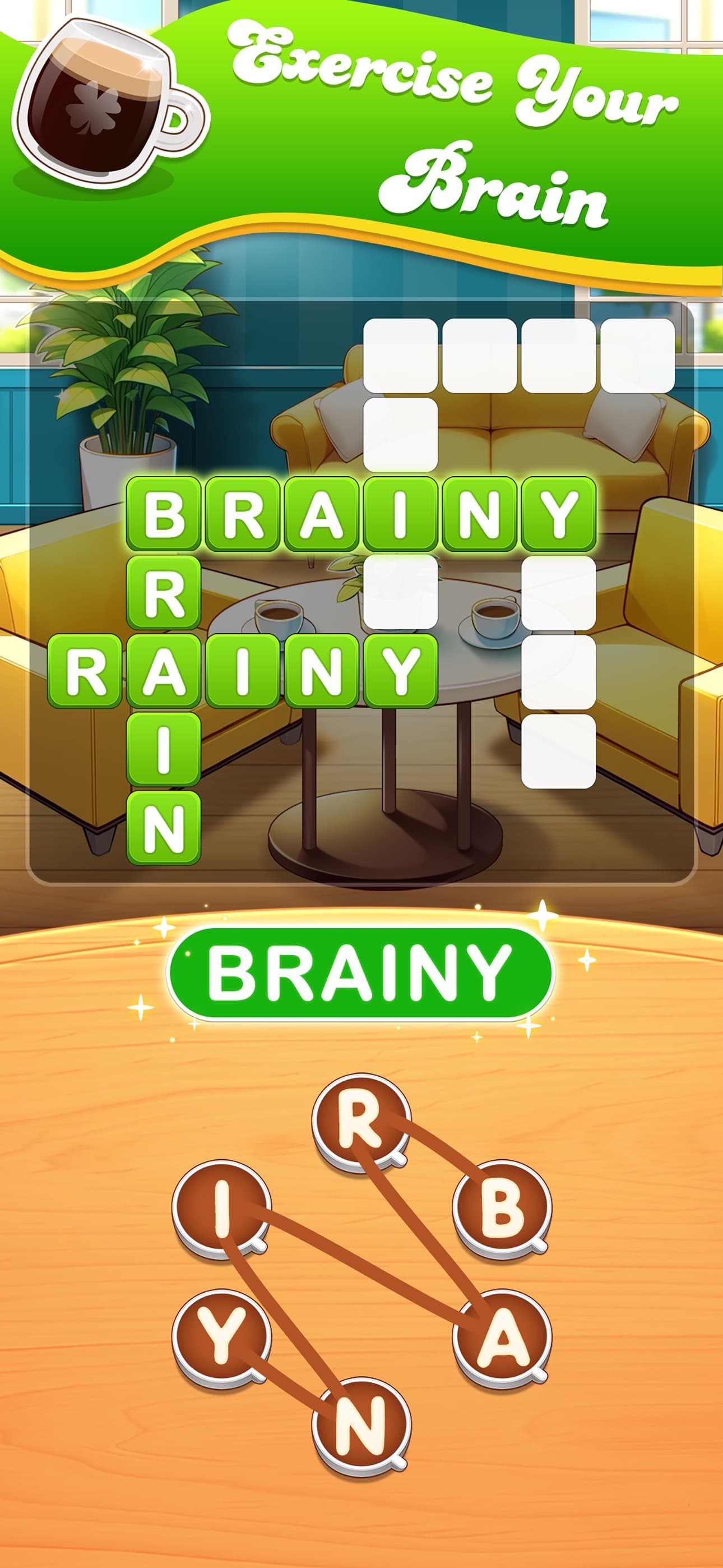 Brain training game:WordCoffee screenshot 1 - screenshot
