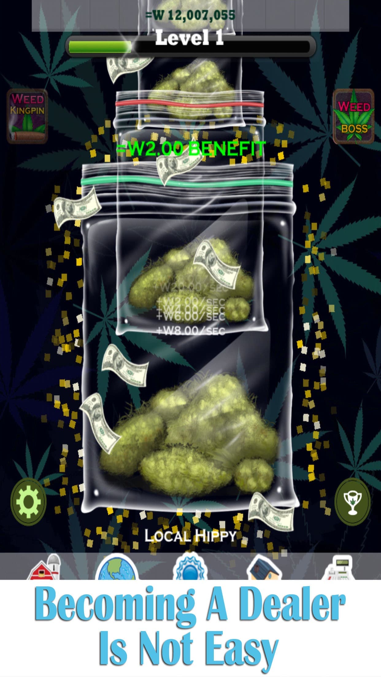 Weed Boss 2 - Run A Ganja Pot Firm And Become The Farm Tycoon Clicker Version screenshot 1 - screenshot