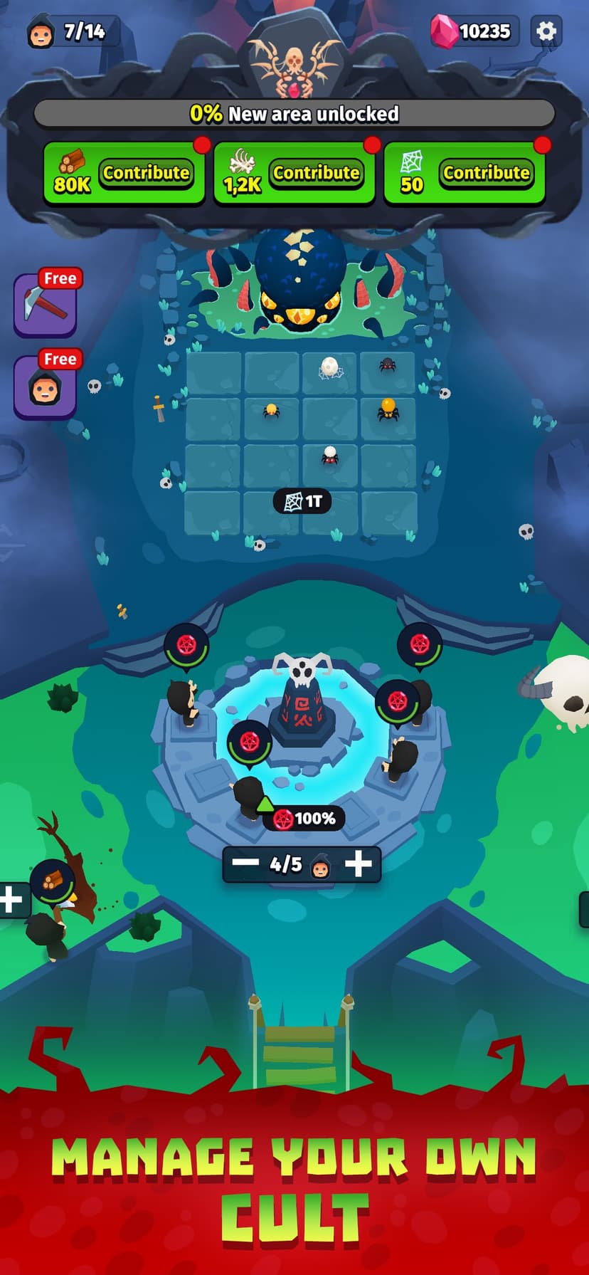 Idle Cult Empire — Evil Tycoon screenshot 1 - screenshot
