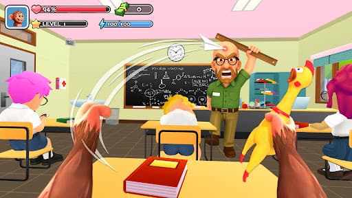 Monkey Student: School Prank screenshot 1 - screenshot