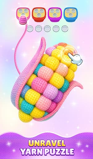 Yarn Sort 3D: Jam Puzzle screenshot 1 - screenshot