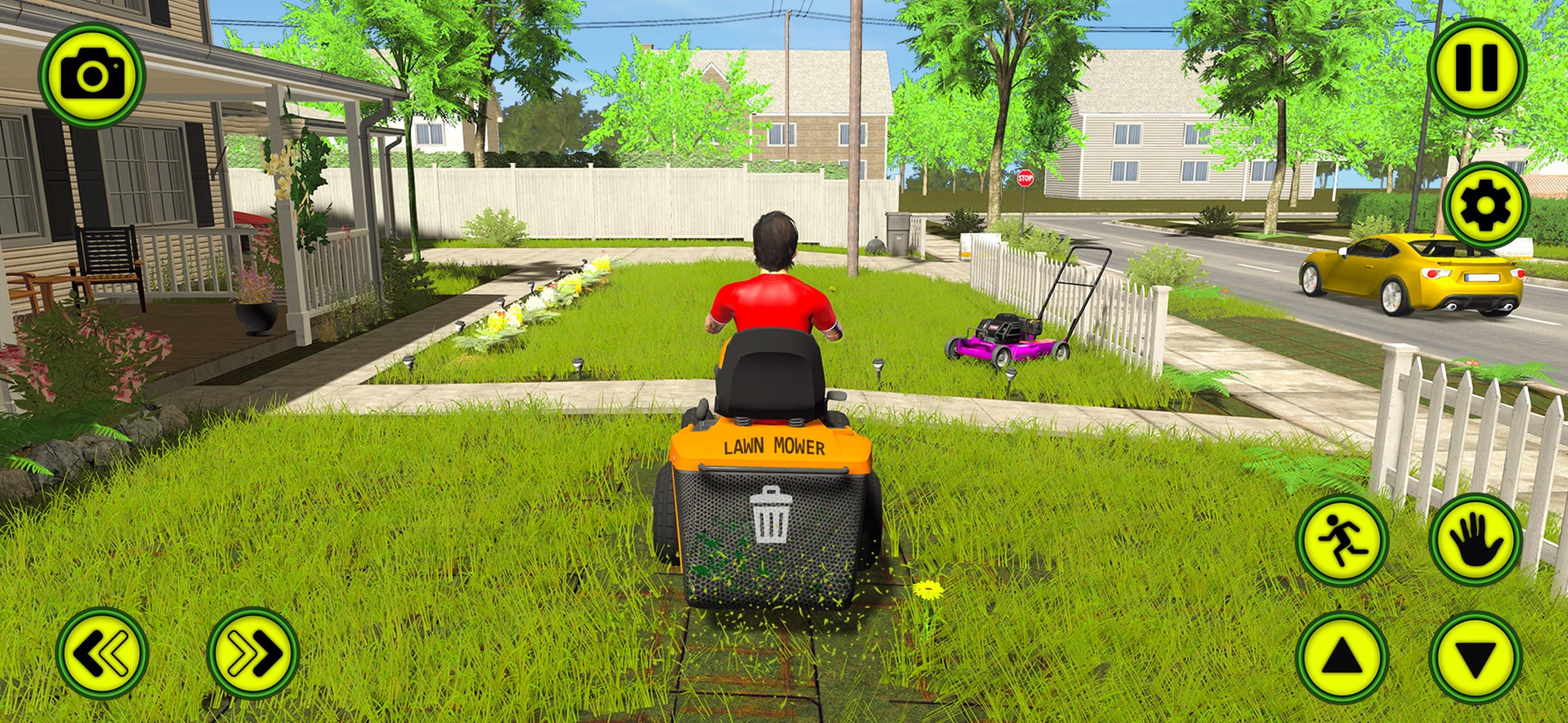 Garden Mower Grass Cutting Fun screenshot 1 - screenshot