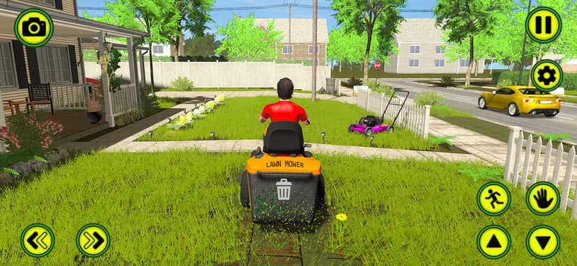 Garden Mower Grass Cutting Fun screenshot 1 - screenshot