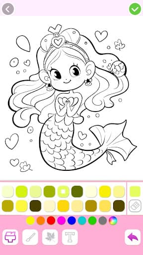 Mermaid Coloring:Mermaid games screenshot 5 - screenshot