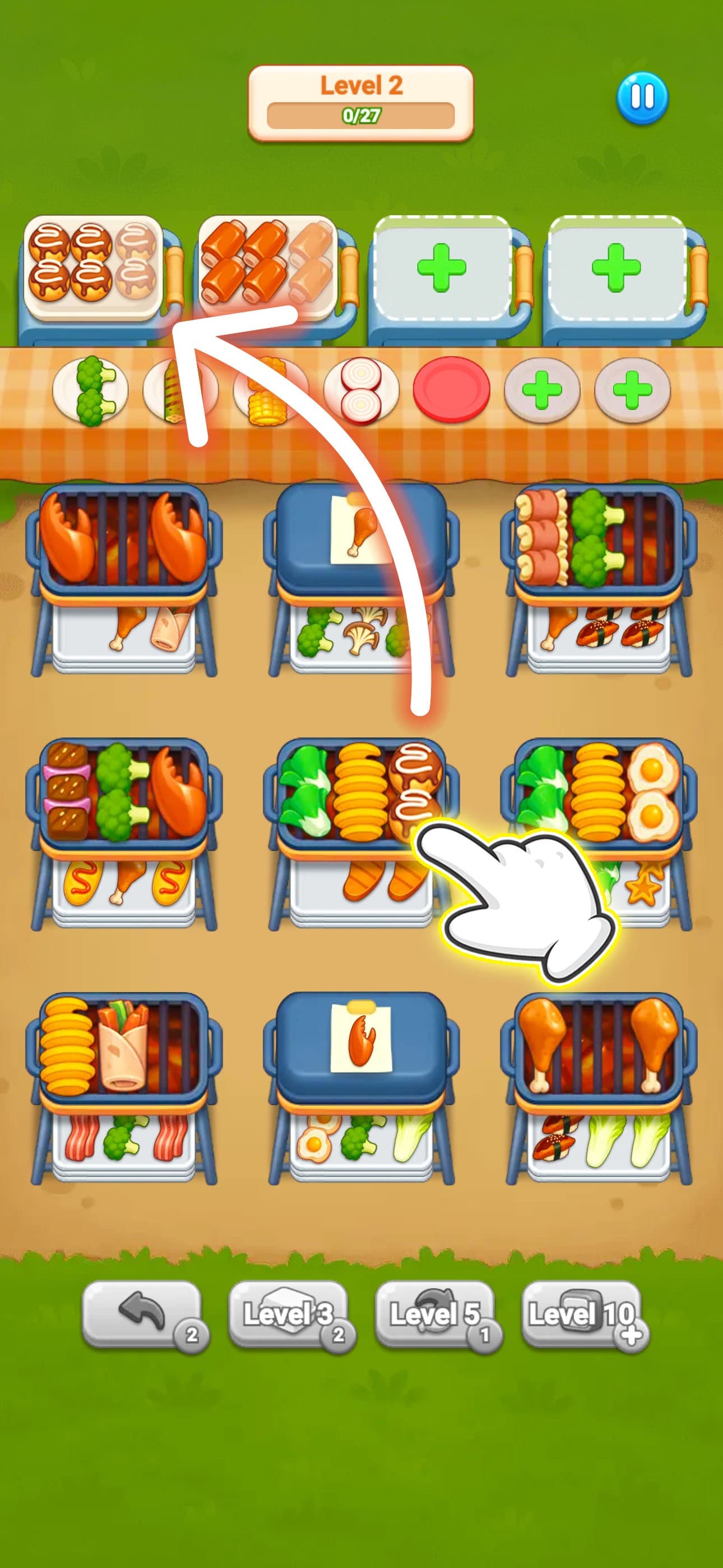 Skewer Sorting - Grill Sort screenshot 4 - screenshot