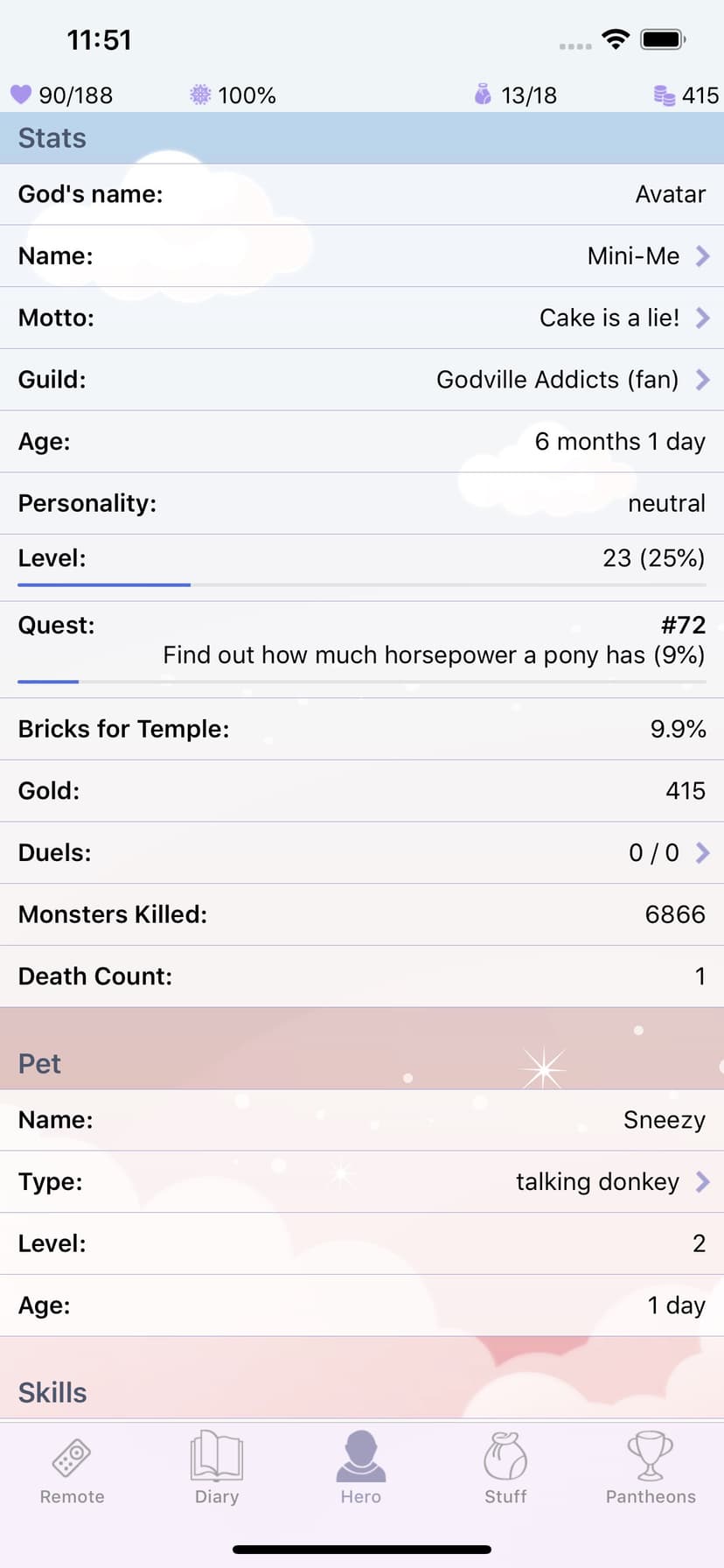 Godville screenshot 2 - screenshot