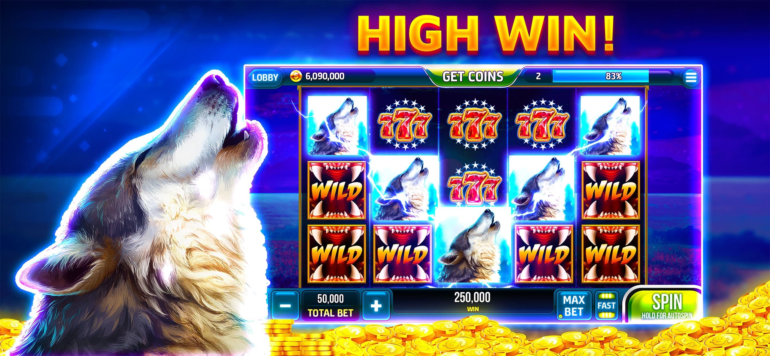 Wolf Casino WinningSlots 2025 screenshot 1 - screenshot